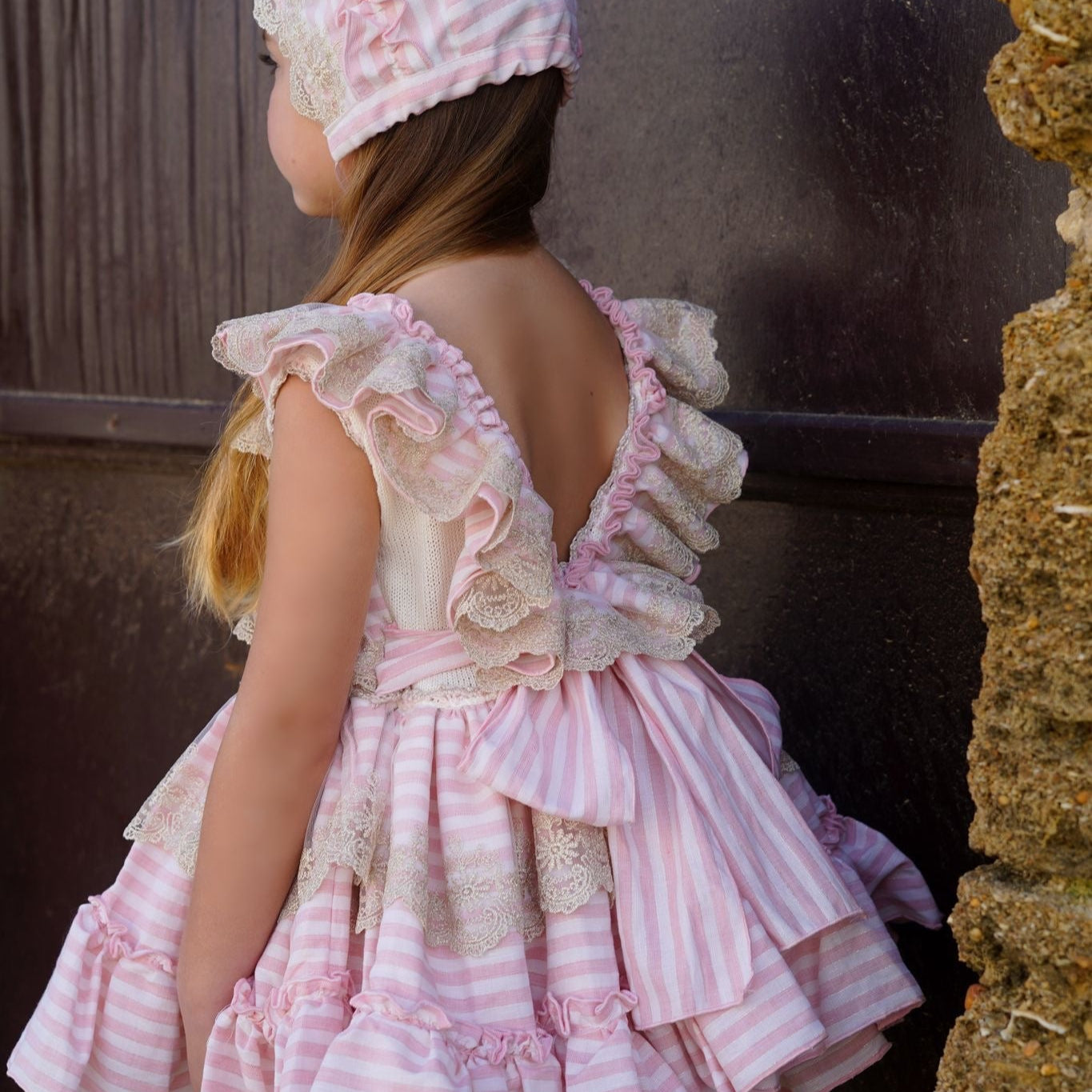 The Celeste Pink Stripe Dress